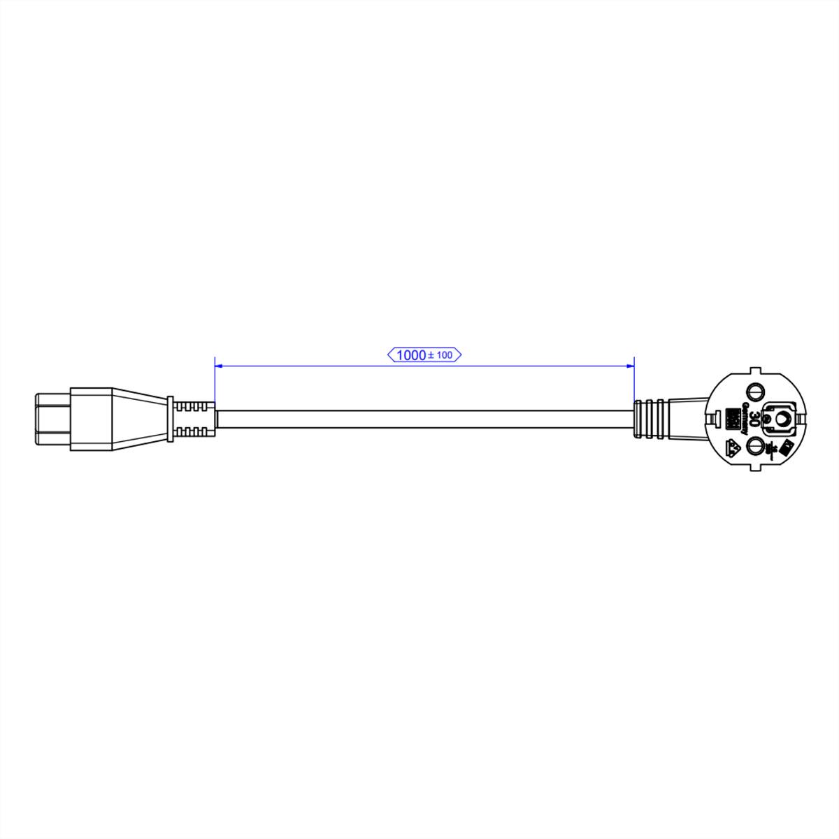 Bachmann Stromkabel - IEC 60320 C5 zu power-1