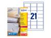 AVERY ZWECKFORM - Avery - Weiß - 38.1 x 63.5 mm 2100 Stck. Adressetiketten