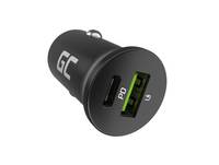 GREEN CELL - GC CADM-GC-38AC - USB-Ladegeraet 38 W 1x USB-C USB-A schwarz-0