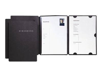 Pagna Basic Select - Klemmleistenordner - Schwarz (Packung mit 3)-0