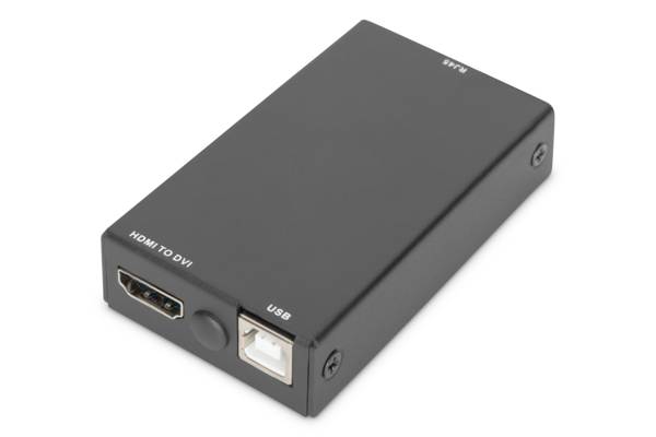 DIGITUS - DVI-Dongle für modulare KVM-Konsolen, RJ45 auf DVI