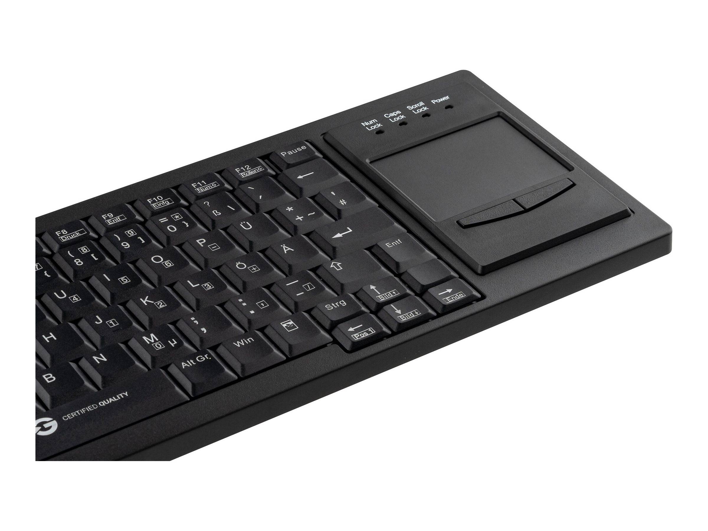 GETT CleanType Xtra Touch WL - Tastatur - mit Touchpad-3