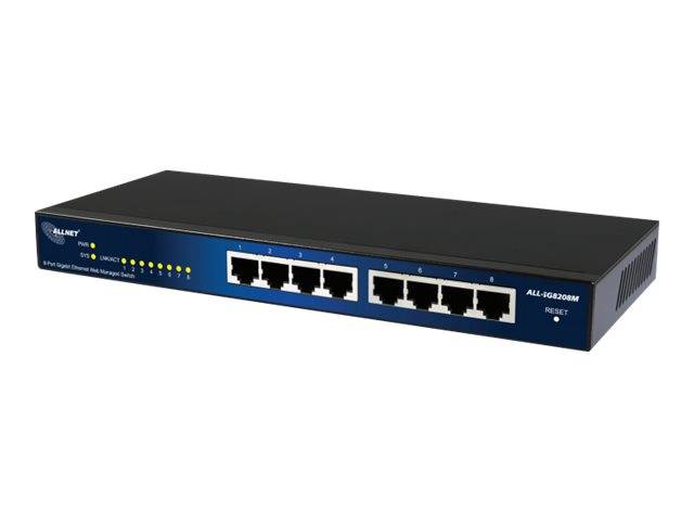 ALLNET ALL-SG8208M - Switch - managed - 8 x 10/100/1000-0
