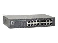 LevelOne GEU-1621 - Switch - unmanaged - 16 x 10/100/1000-0