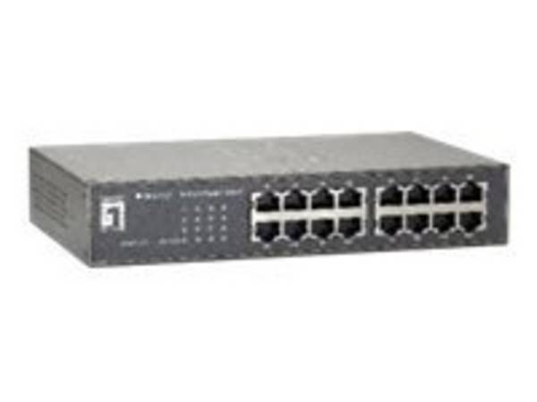 LevelOne GEU-1621 - Switch - unmanaged - 16 x 10/100/1000