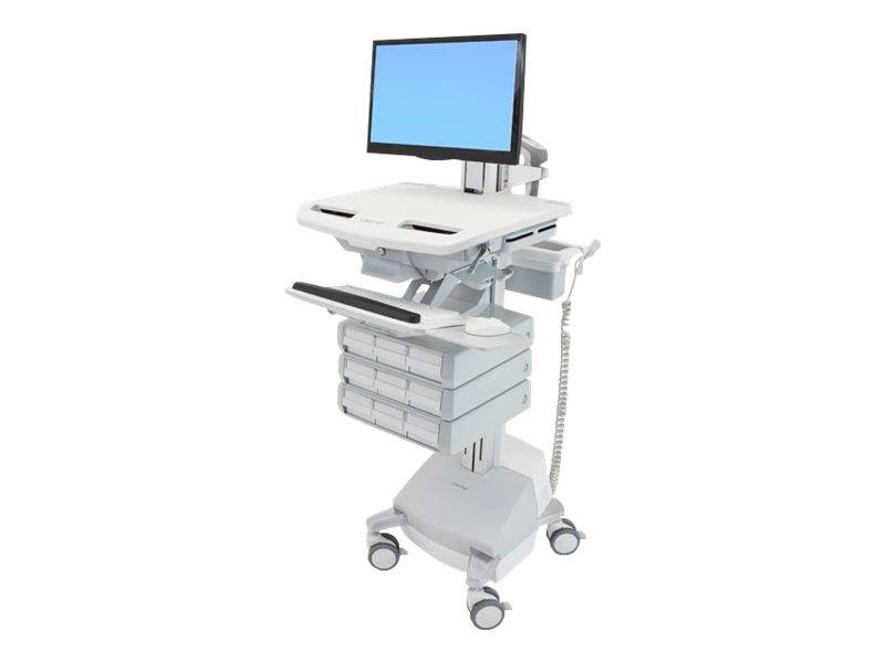 Ergotron - Wagen - offene Architektur - für LCD-Display / PC-Ausrüstung - medizinisch - Kunststoff, Aluminium, verzinker-0