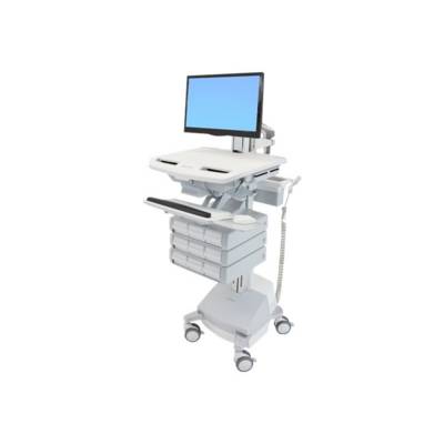 Ergotron - Wagen - offene Architektur - für LCD-Display / PC-Ausrüstung - medizinisch - Kunststoff, Aluminium, verzinker-0