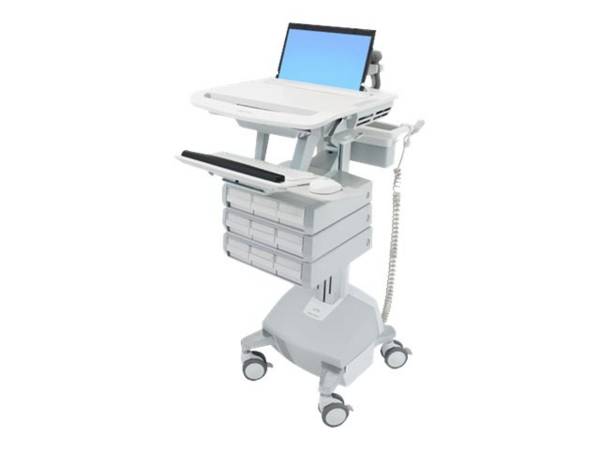 Ergotron - Wagen - offene Architektur - für Notebook/Tastatur/Maus - medizinisch - Aluminium, verzinker Stahl, hochwerti