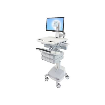 Ergotron - Wagen - für LCD-Display / PC-Ausrüstung - medizinisch - Aluminium, verzinker Stahl, hochwertiger Kunststoff --0