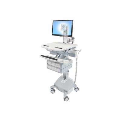 Ergotron - Wagen - für LCD-Display / PC-Ausrüstung - medizinisch - Aluminium, verzinker Stahl, hochwertiger Kunststoff --0