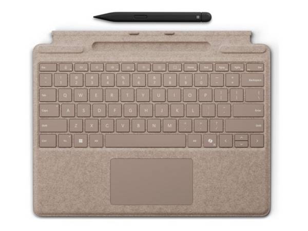 Microsoft Surface Pro Keyboard - Tastatur - mit Trackpad, Beschleunigungsmesser, Surface Slim Pen 2 Ablage- und Ladescha