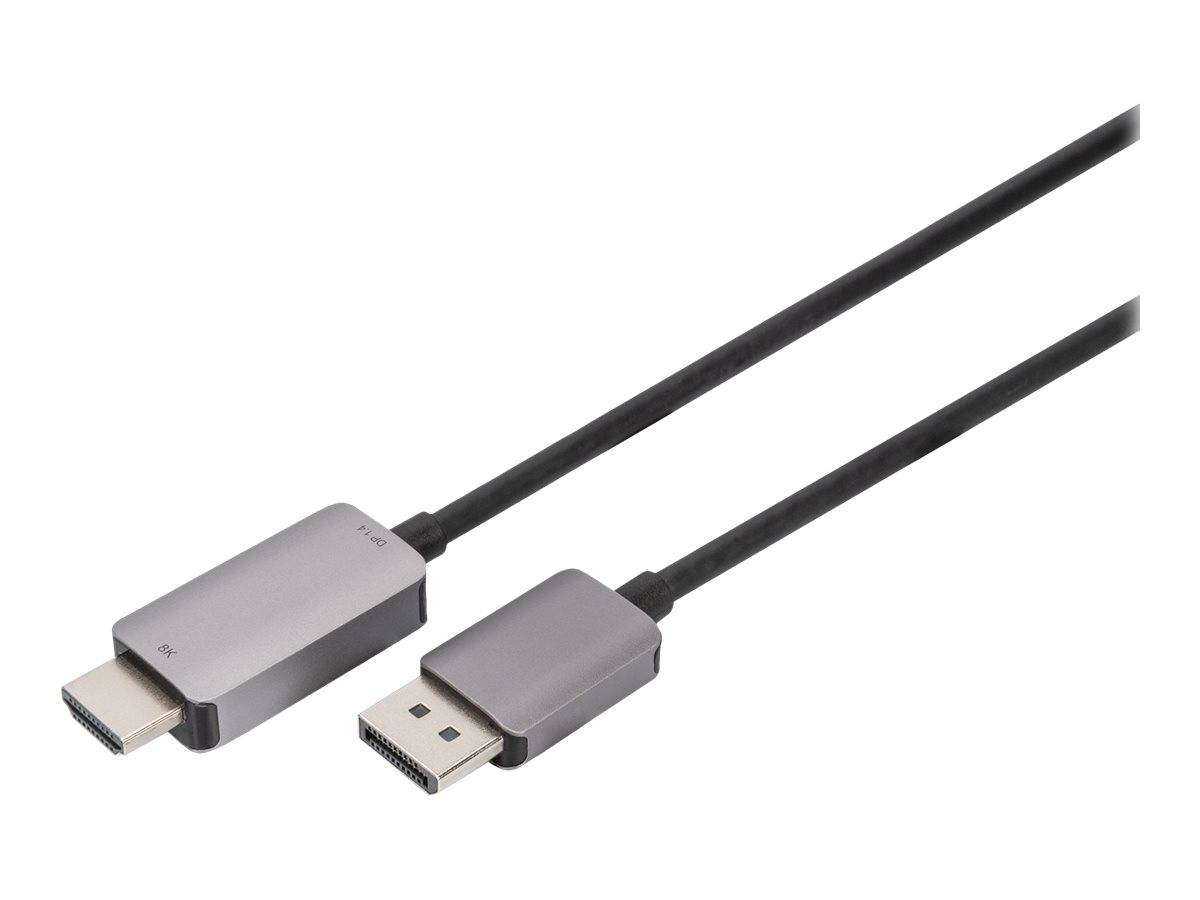 DIGITUS - 8K DisplayPort Adapterkabel, DP auf HDMI Typ A-1