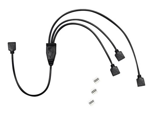 Inter-Tech Netz-Splitter - 4-poliger Stecker zu 4-poliger Stecker - 48 cm