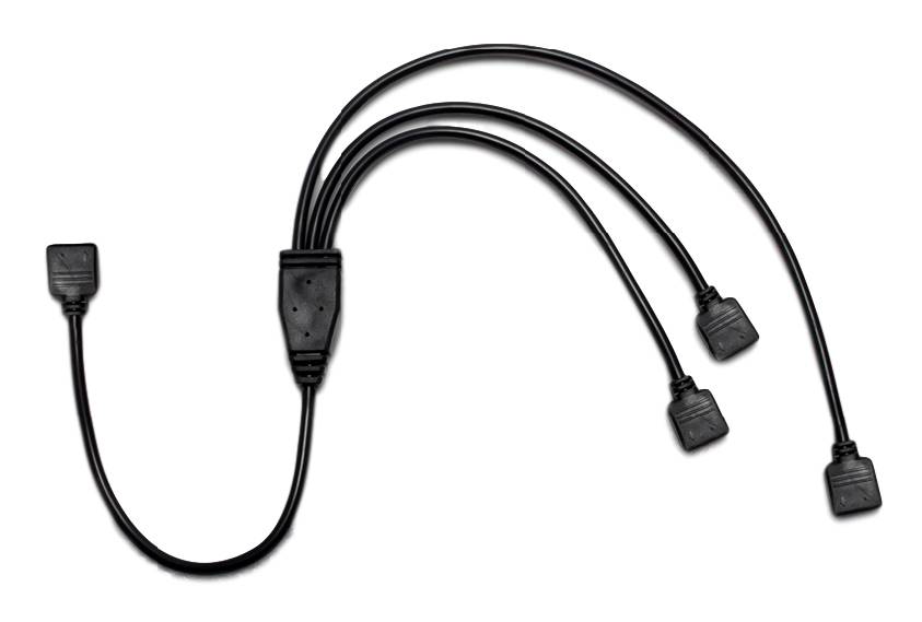 Inter-Tech Netz-Splitter - 4-poliger Stecker zu 4-poliger Stecker - 48 cm-1