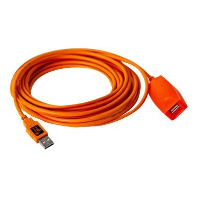 Tether Tools USB-Kabel USB 2.0 USB-A Stecker, USB-A Buchse 5.00 m Orange Aktiv mit Signalverstärkung CU1917