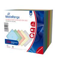 MEDIARANGE Retail-Pack CD-Soft-Slimcase Color (5x4) - Slim Jewel Case für Speich-3
