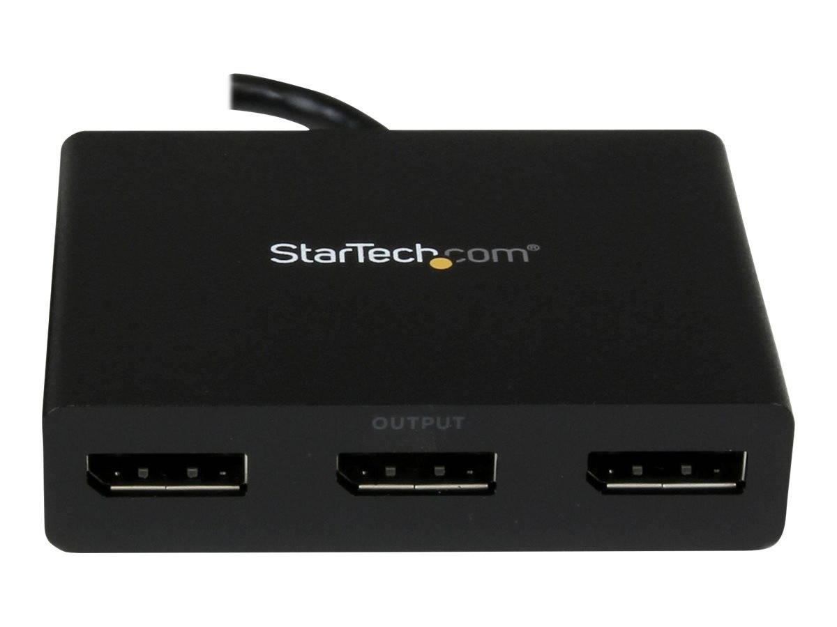 StarTech.com 3-Port Multi Monitor Adapter - DisplayPort 1.2 MST-Hub auf Dual 4K 30Hz & 1x 1080p - Video-Splitter für den-4