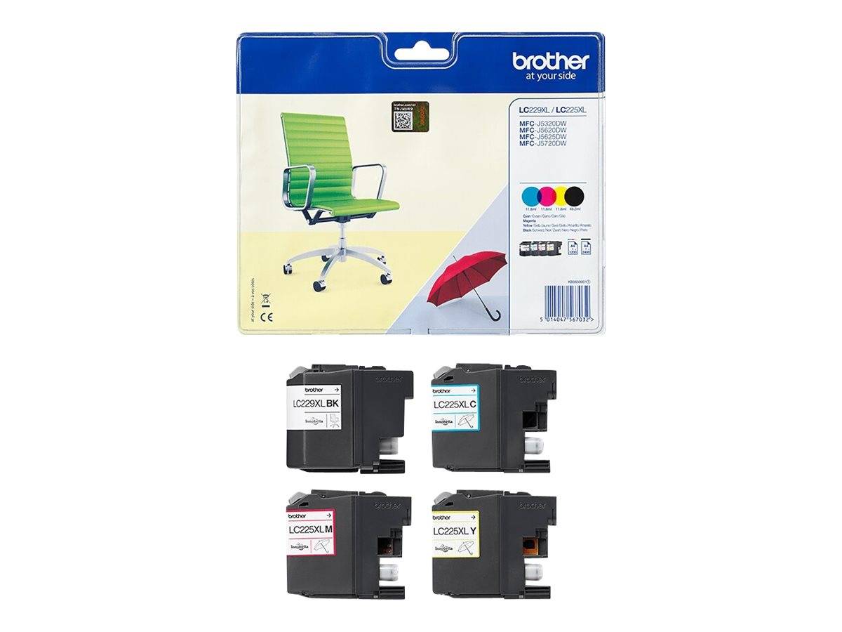 Brother LC229XL Value-Pack - 4er-Pack - Schwarz, Gelb, Cyan, Magenta-2