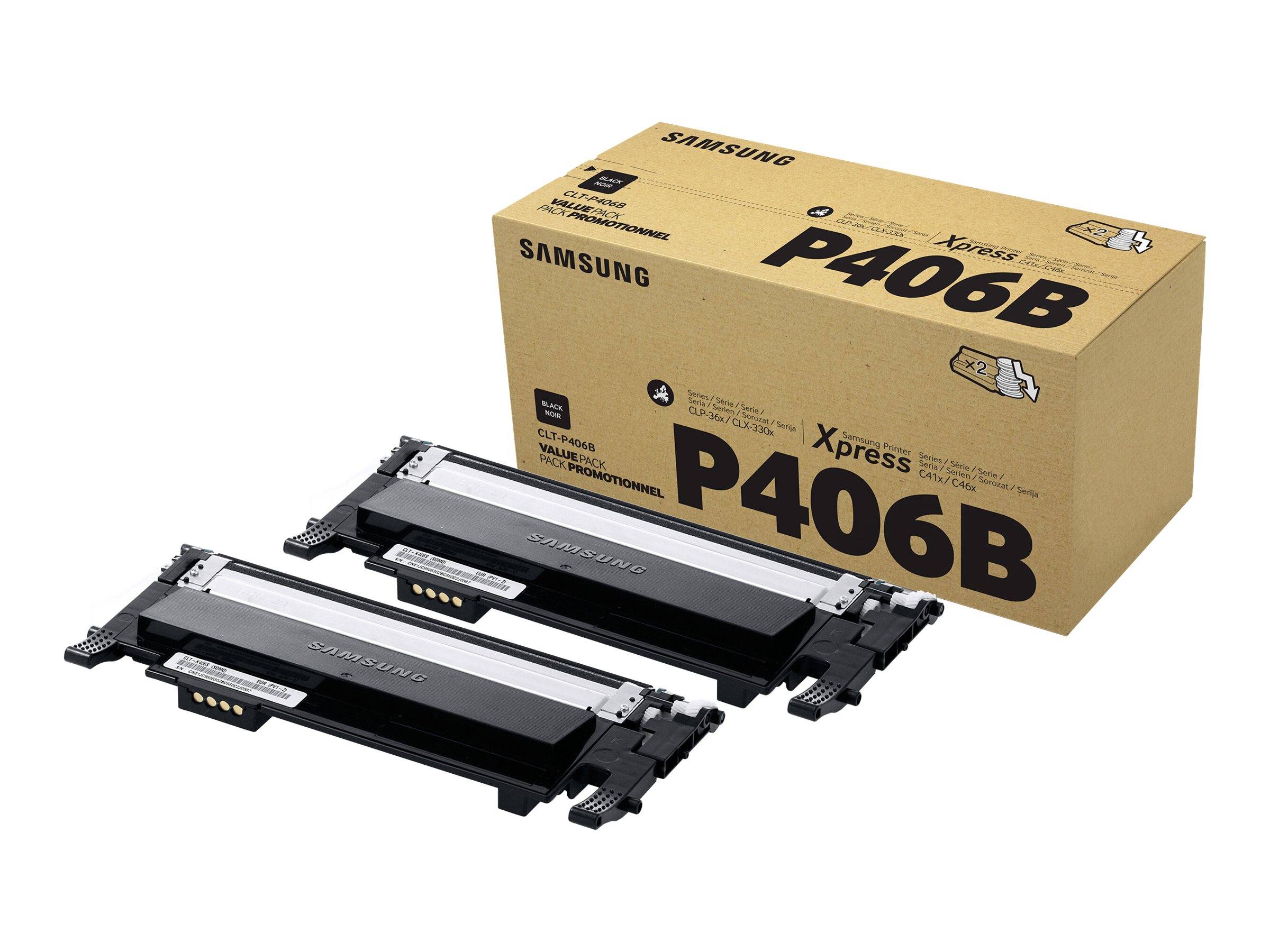 HP - Samsung CLT-P406B - 2er-Pack - Schwarz - Original - Tonerpatrone (SU374A)-1