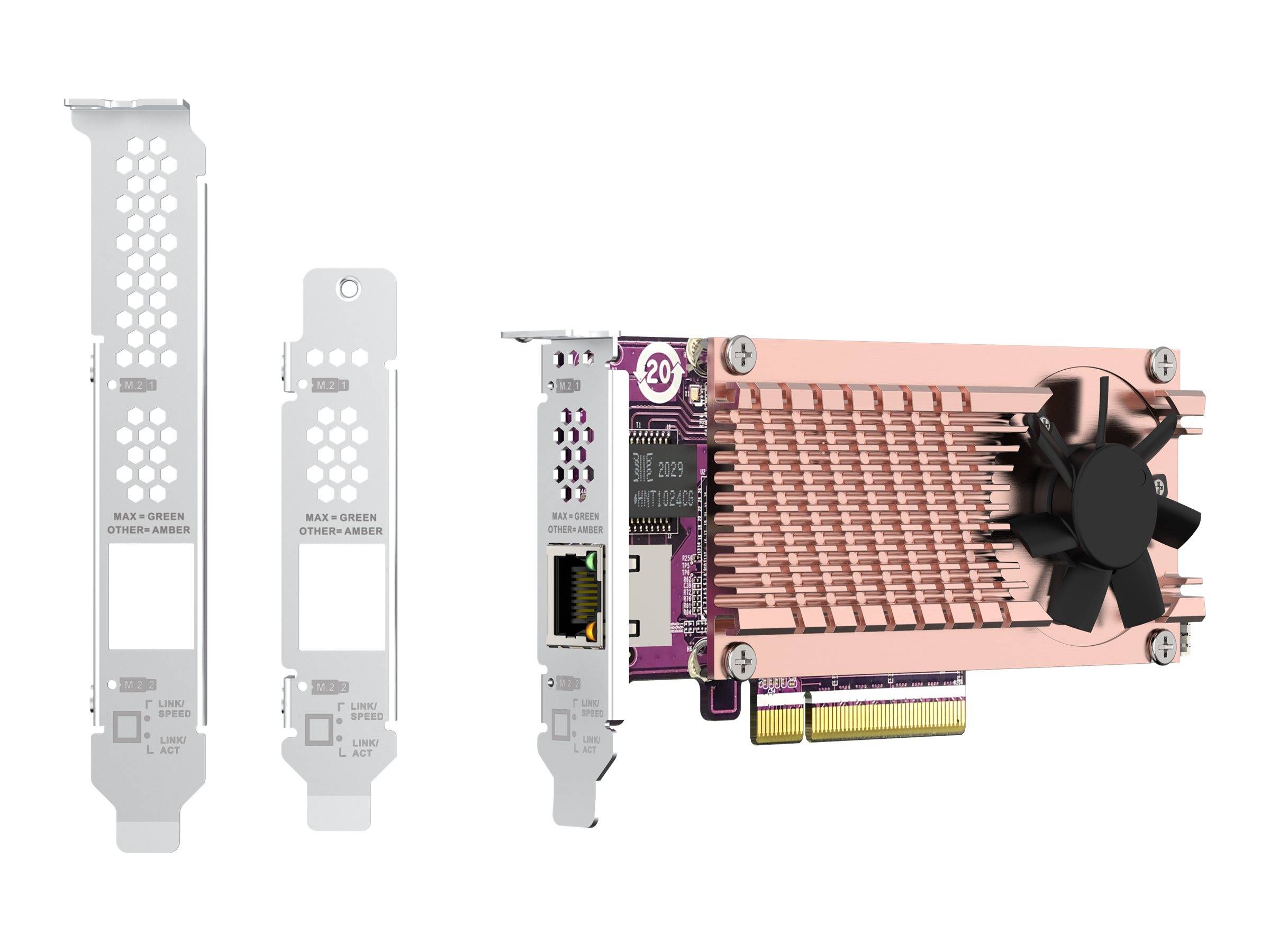 QNAP QM2-2P10G1TB - Speicher-Controller - M.2 - PCIe 3.0 x4 (NVMe)-1