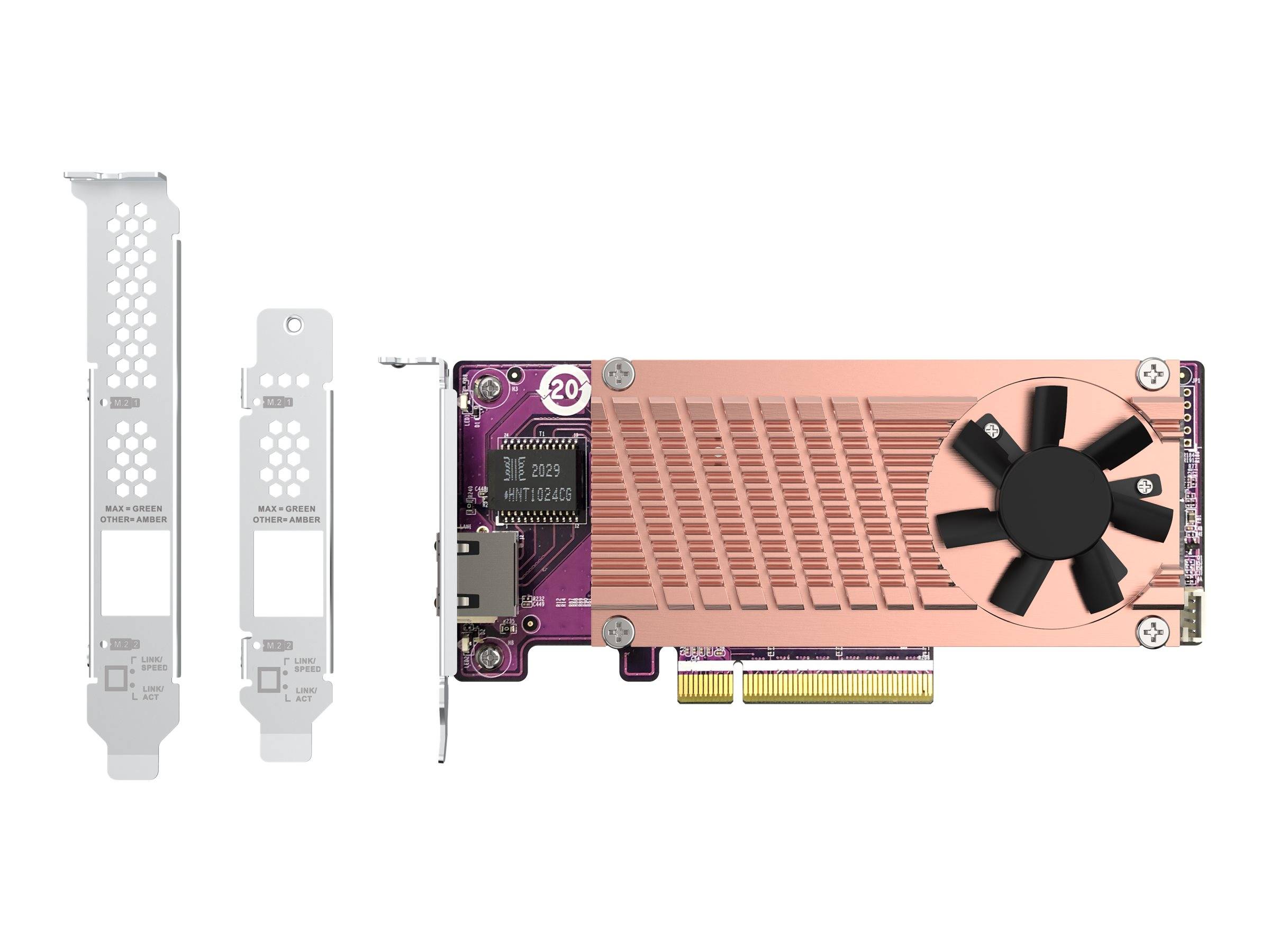 QNAP QM2-2P10G1TB - Speicher-Controller - M.2 - PCIe 3.0 x4 (NVMe)-2