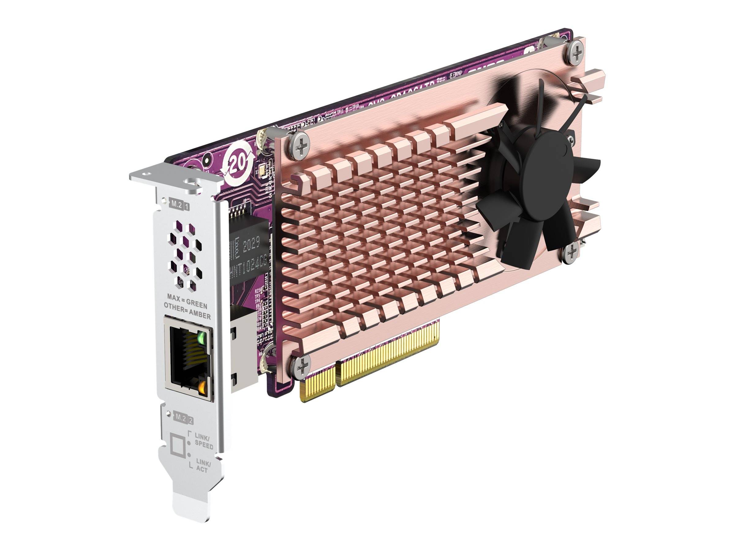QNAP QM2-2P10G1TB - Speicher-Controller - M.2 - PCIe 3.0 x4 (NVMe)-4