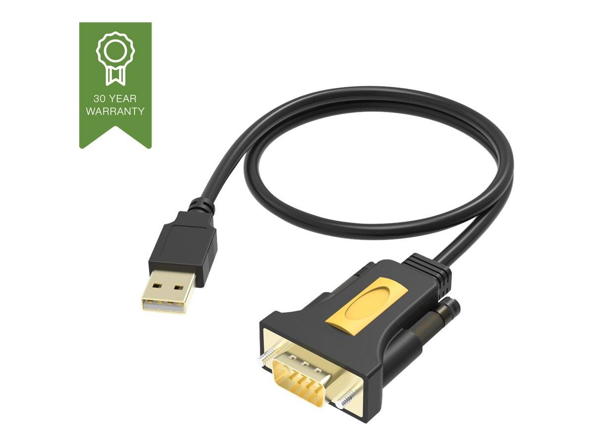 Vision USB to Serial Adaptor - Serieller Adapter - USB - RS-232 - Schwarz-0