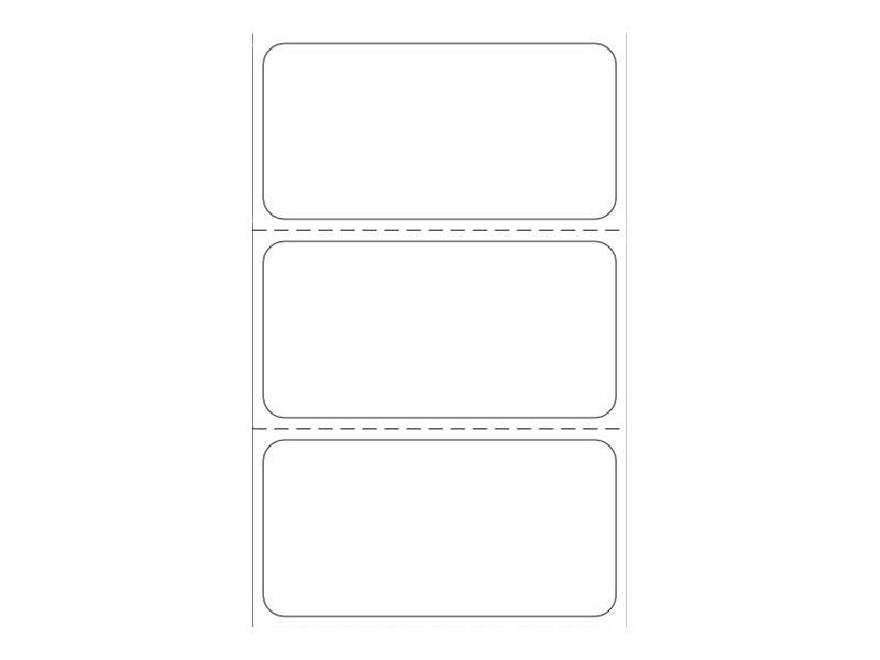 Zebra Z-Perform 1000D - Papier - permanenter Klebstoff - unbeschichtet - 25.4 x 50.8 mm 2580 Etikett(en) (1 Rolle(n)-0