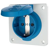Mennekes Schutzkontakt-Anbausteckdose 11011F blau-0