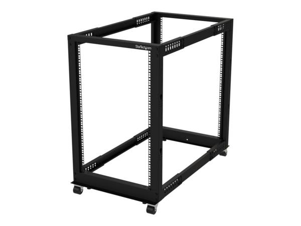 StarTech.com 19-Zoll Serverschrank - 18HE Laborgestell - Tiefenverstellbar 56 bis 102 cm, Tragfähigkeit 544kg - Dell Pow