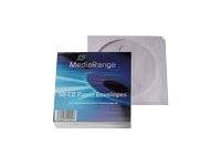 MediaRange Retailpack 50 CD Paperbag with Flagwindow-0