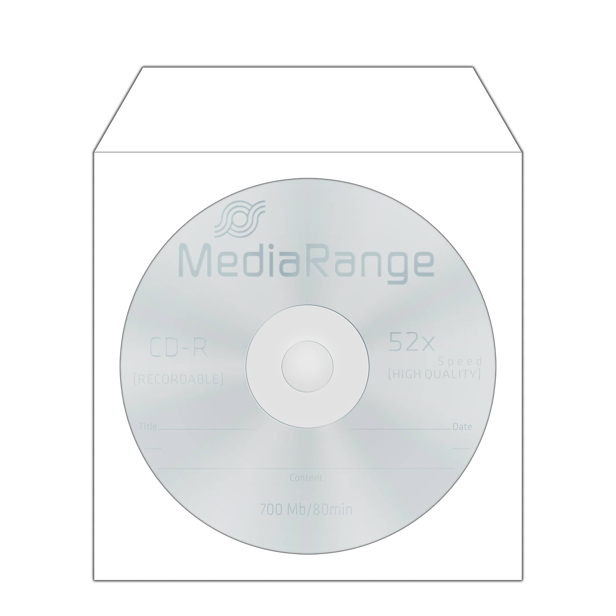 MediaRange Retailpack 50 CD Paperbag with Flagwindow-1