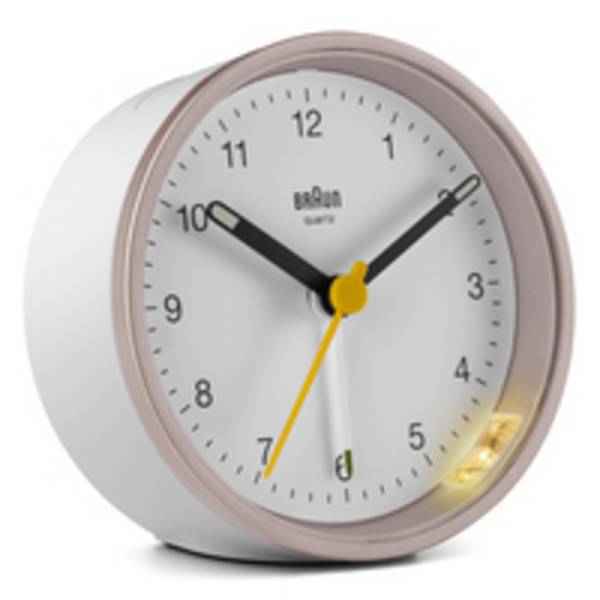 BRAUN Quarzwecker BC12PW pink/weiß
