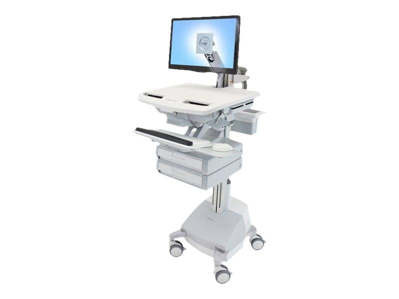 Ergotron - Wagen - offene Architektur - für LCD-Display / PC-Ausrüstung - medizinisch - Aluminium, verzinker Stahl, hoch-0
