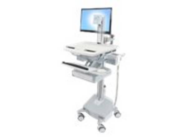 Ergotron - Wagen - für LCD-Display / PC-Ausrüstung - medizinisch - Aluminium, verzinker Stahl, hochwertiger Kunststoff -