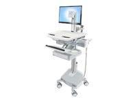 Ergotron - Wagen - für LCD-Display / PC-Ausrüstung - medizinisch - Aluminium, verzinker Stahl, hochwertiger Kunststoff --0