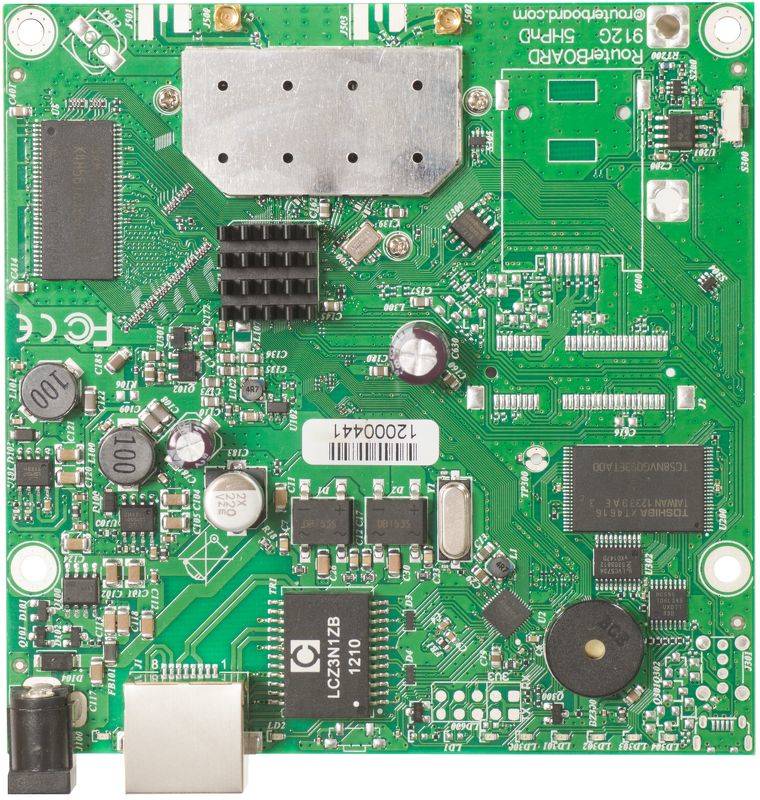 Mikrotik RB911G-5HPND, Wi-Fi 4 (802.11n), IEEE 802.11a, IEEE 802.11n, IEEE 802.3af, 128 MB, Flash, 32 MB, AR9342-0