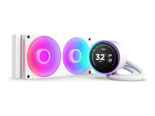 NZXT Kraken Elite 240 RGB - Prozessor-Flüssigkeitskühlsystem - mit LCD-Display - (für: LGA1851, LGA1700, LGA1200, LGA115