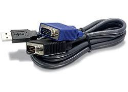 TRENDnet TK CU06 Tastatur- / Video- / Maus- KVM- Kabel USB HD-15 M M 1.8 m Schwarz-2