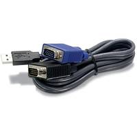 TRENDnet TK CU06 Tastatur- / Video- / Maus- KVM- Kabel USB HD-15 M M 1.8 m Schwarz-3