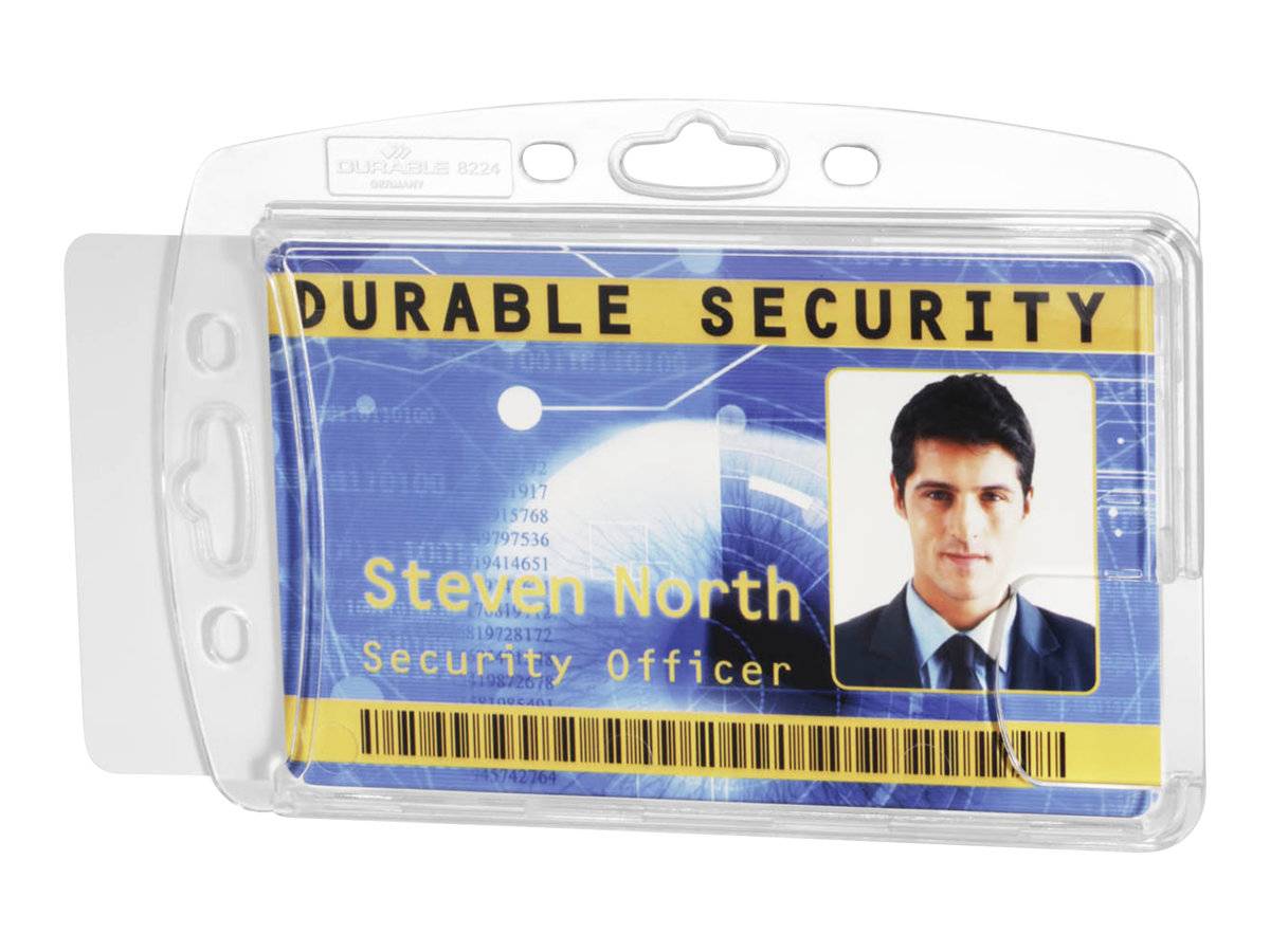 DURABLE - Kartenhalter - für 54 x 85 mm - durchsichtig (Packung mit 10)-2