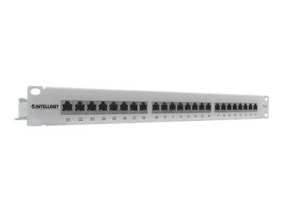 Intellinet 720014 24 Port Netzwerk-Patchpanel 483 mm (19") CAT 6 Mehrfarbig Bestückt-1