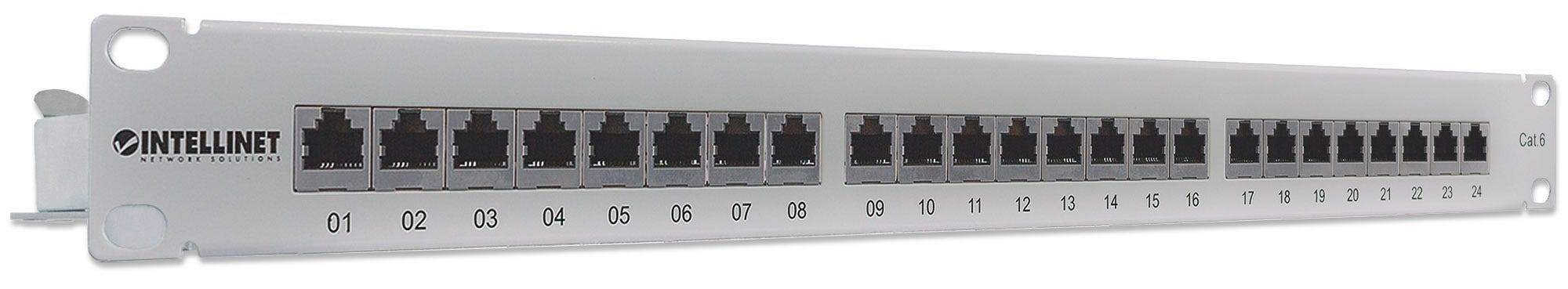 Intellinet 720014 24 Port Netzwerk-Patchpanel 483 mm (19") CAT 6 Mehrfarbig Bestückt-2