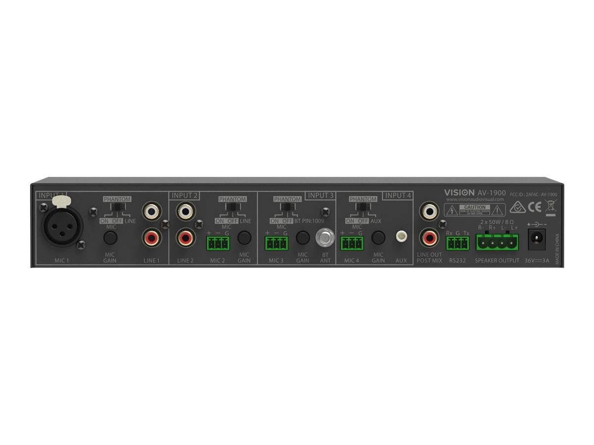Vision AV-1900 - Mischverstärker - mit Stromversorgung-1