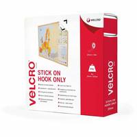VELCRO® Klettband Selbstklebend Nur Haken 20mm x 10m Weiß-3