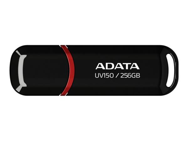 ADATA Flash Disk 256 GB UV150 USB 3.1 Dash Drive R 90/W 20 MB/s cerna - 256 GB -