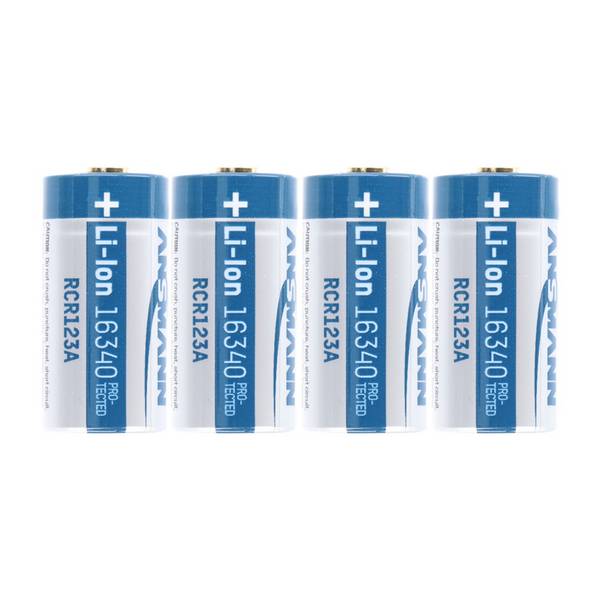 4 Stück Li-ion Akku mit 3,7 Volt, 850mAh Kapazität inkl. AkkuBox ideal für Überwachungskamera Arlo und LED-Taschenlampen