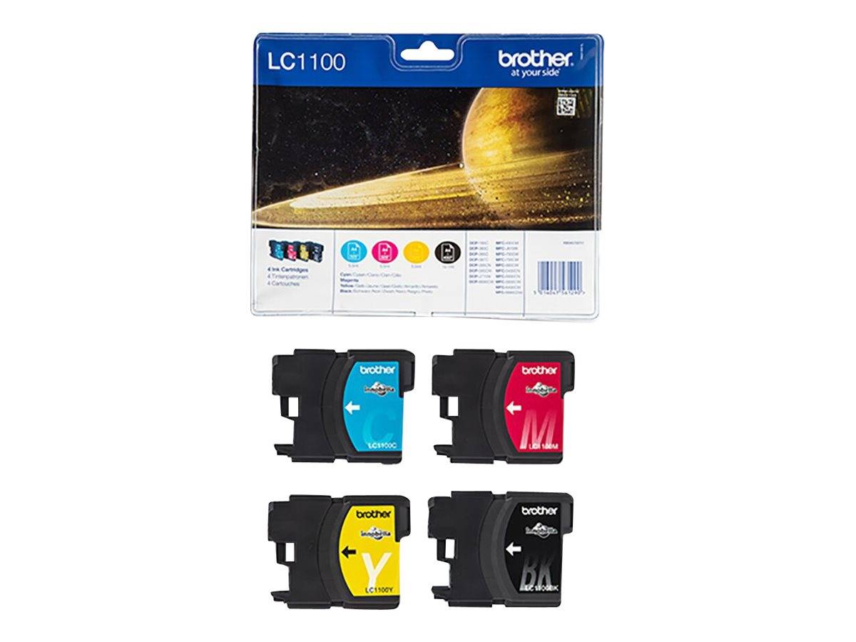 Brother LC1100 Value Pack - 4er-Pack - Schwarz, Gelb, Cyan, Magenta-2