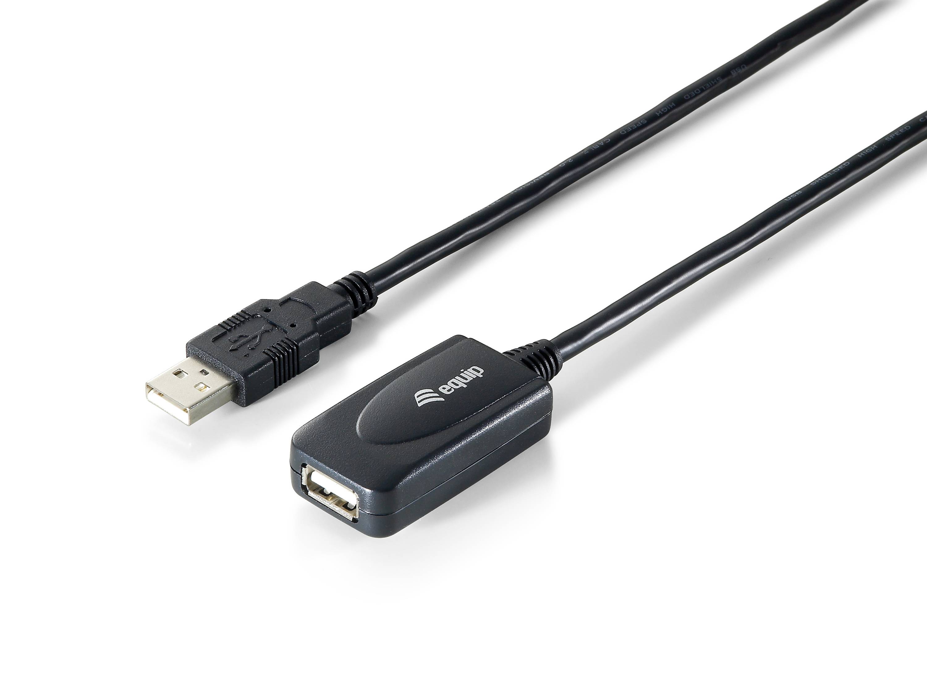 Equip USB 2.0 Active Extension Cable - USB-Erweiterung - USB 2.0 - 4-polig USB T-1