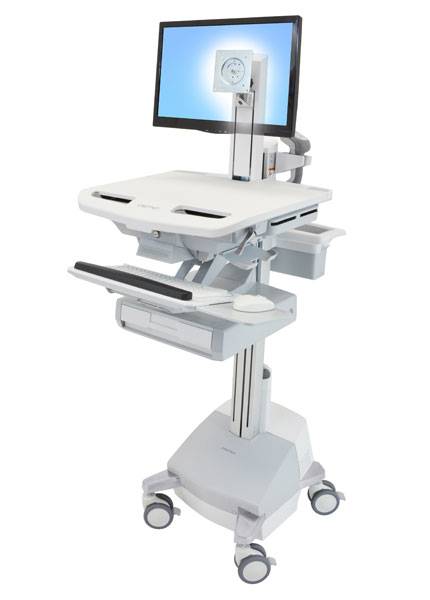 Ergotron - Wagen - Konstante Krafttechnologie - für LCD-Display / PC-Ausrüstung - mit LCD-Drehpunkt, Schublade (1x1)-1